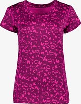 Osaga dames sport T-shirt met luipaardprint - Roze - Maat S