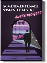 Walljar - Awesomeness - Muurdecoratie - Canvas schilderij