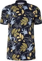 TOM TAILOR allover printed polo Heren Poloshirt - Maat L