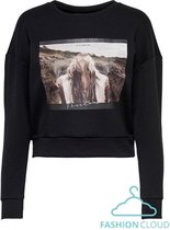 ONLY Onlziggy ls o-neck black ZWART M