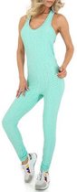 Jumpsuit / sportpak eendelig turquoise L/XL