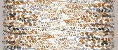 Tafelzeil Arbusto Bruin -  450 x 140 - Bruin tafelkleed - Beschikbaar in verschillende maten - Geleverd in een koker