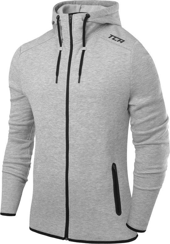 Revolution Tech Hoodie met Ritszakken voor heren - Quiet Shade Marl (Grijs)