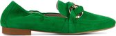 Stefano Lauran Instappers Dames - Instapschoenen / Damesschoenen - Suède - S1070 - Groen - Maat 36