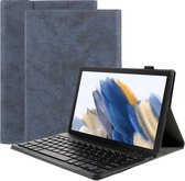 Étui pour clavier pour Samsung Galaxy Tab A8 (2021) - Just in Case - Bleu foncé uni - Similicuir