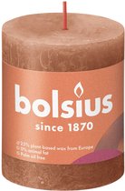 Bolsius Rustiek stompkaars 80/68 - Rusty Pink