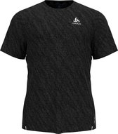 Odlo T-Shirt S/S Crew Neck Zeroweight Engineered Chill-Tec ZWART - Maat L