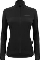 Santini Fietsjack Winter Dames Zwart - Coral Bengal Winter Jacket For Women Black - XXL