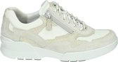 Durea Sneakers Dames - Lage sneakers / Damesschoenen - Leer - 6252 685     -  Wit combi - Maat 38