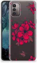 Foto hoesje Nokia G21 | G11 Telefoon Hoesje Blossom Red