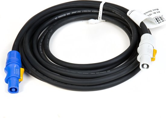 Foto: Music store powertwist patch cable 5m 3x 1 5mm overige kabels