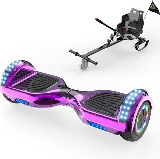 Evercross 6,5 pouces Hoverboard avec roues flash, scooter électrique  auto-équilibré +... | bol