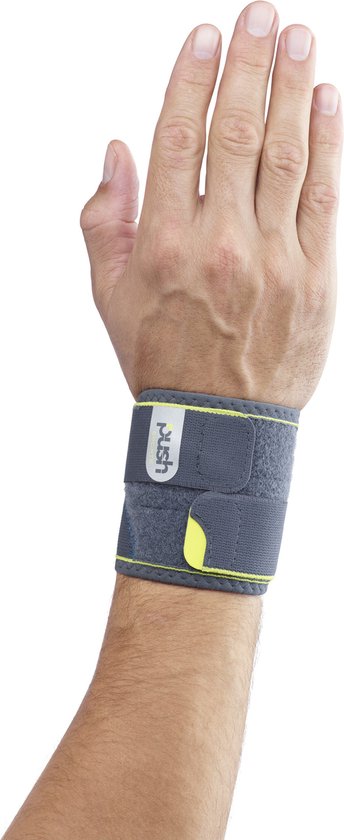 Foto: Push sports polsversteviger polsbrace donkergrijs rechts maat one size