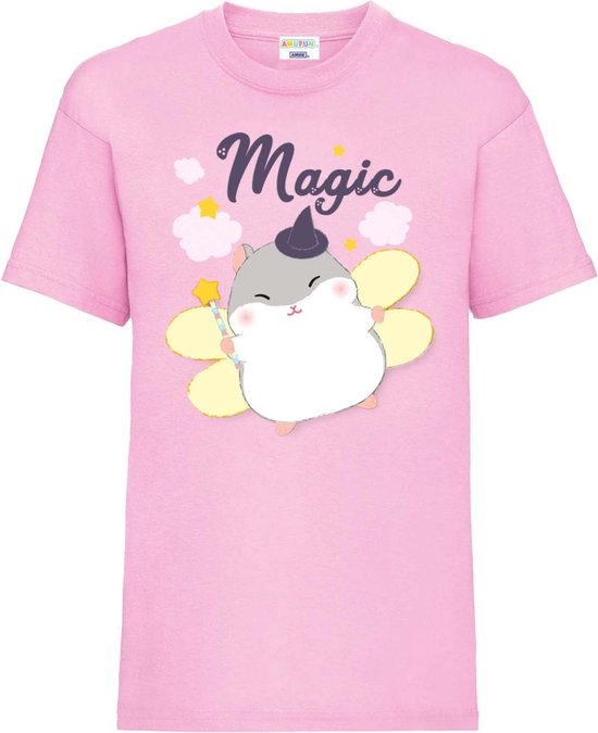 Amufun - Coroham Coron Magic Kinder T-shirt - Kids 104 - Roze