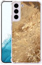 Telefoonhoesje Geschikt voor Samsung Galaxy S22 Back Cover met transparante rand Marmer