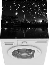 Wasmachine beschermer mat - Wensballon - Festival - Azië - Breedte 60 cm x hoogte 60 cm