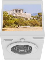 Wasmachine beschermer mat - Olijfbomen voor het Parthenon - Breedte 55 cm x hoogte 45 cm