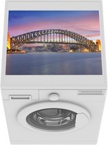 Wasmachine beschermer mat - Skyline van Sydney en de Sydney Harbour Bridge in Australië - Breedte 55 cm x hoogte 45 cm