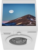 Wasmachine beschermer mat - Maan - Berg - Gletsjer - Breedte 55 cm x hoogte 45 cm