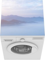Wasmachine beschermer mat - Mist trekt over China - Breedte 60 cm x hoogte 60 cm