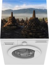 Wasmachine beschermer mat - Borobodur tempel - Breedte 60 cm x hoogte 60 cm