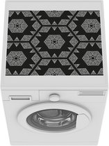 Wasmachine beschermer mat - Kerstster - Geometrie - Winter - Patronen - Breedte 55 cm x hoogte 45 cm