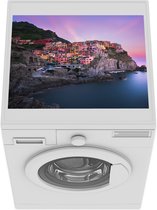 Wasmachine beschermer mat - Paarse lucht boven Cinque Terre in Italië - Breedte 55 cm x hoogte 45 cm