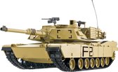 RC tank Heng Long Abrams M1A2 2.4GHZ met schietfunctie rook en geluid V7.0 en houten kist