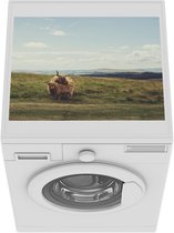 Wasmachine beschermer mat - Schotse Hooglanders - Gras - Wolken - Dieren - Breedte 55 cm x hoogte 45 cm