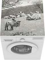 Wasmachine beschermer mat - Spring lamb - schilderij van Winslow Homer - Breedte 60 cm x hoogte 60 cm