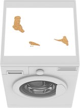 Wasmachine beschermer - Wasmachine mat - Een gouden Comoren illustratie - 55x45 cm - Droger beschermer