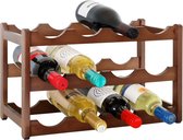Porte-bouteilles de vin en bois - Casier à vin pour 12 bouteilles