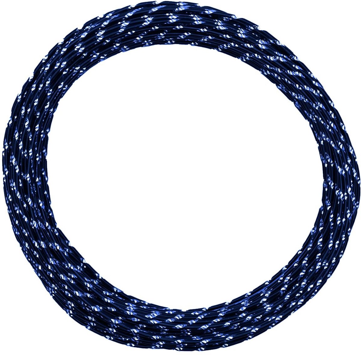 Vaessen Creative Aluminium Draad - Diamond cut - 2mm - 30m - Royaal blauw