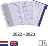Kalpa 6347-23-24 Mini Agenda Binder Vulling 1 Week per 2 Paginas Jaardoos NL EN 2023-24