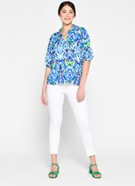 LOLALIZA Blouse met print - Blauw - Maat 34