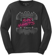 Ed Sheeran Longsleeve shirt -L- Bad Habits Zwart