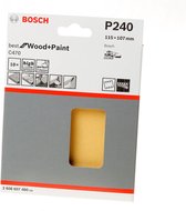 Bosch 2608900895 EXPERT Schuurvel C470 Best for Wood and Paint, 115 x 107 mm, korrel 240, 6 gaten, 10x