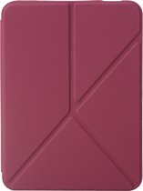 Shop4 - Geschikt voor iPad mini (2021) Hoes - Origami Smart Book Cover Rood