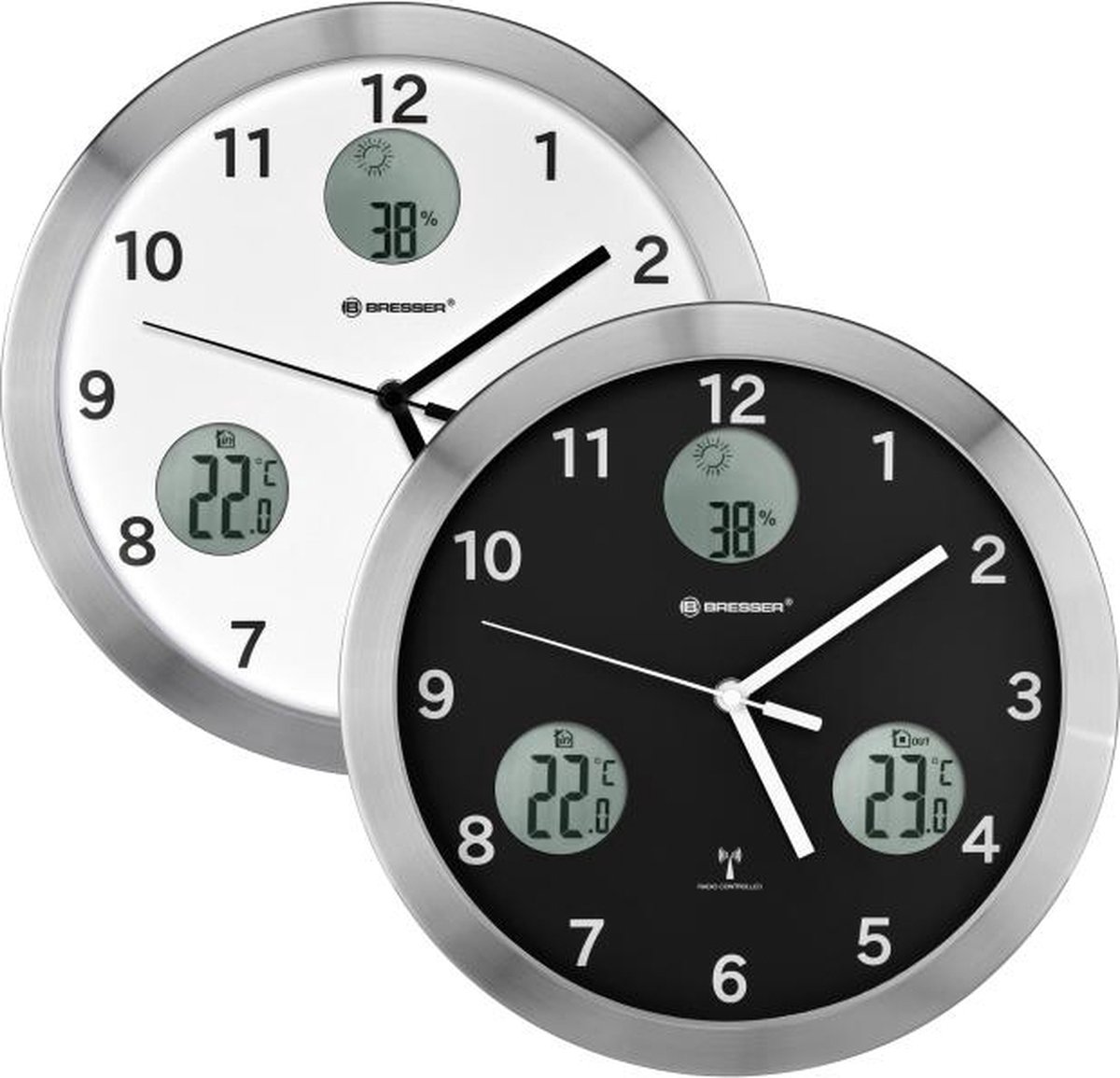 Bresser Horloge Météo MyTime Blanc