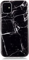 Apple iPhone 11 Hoesje - Mobigear - Marble Serie - TPU Backcover - Zwart - Hoesje Geschikt Voor Apple iPhone 11
