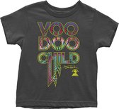 Jimi Hendrix - Voodoo Child Kinder T-shirt - 12 maanden - Zwart