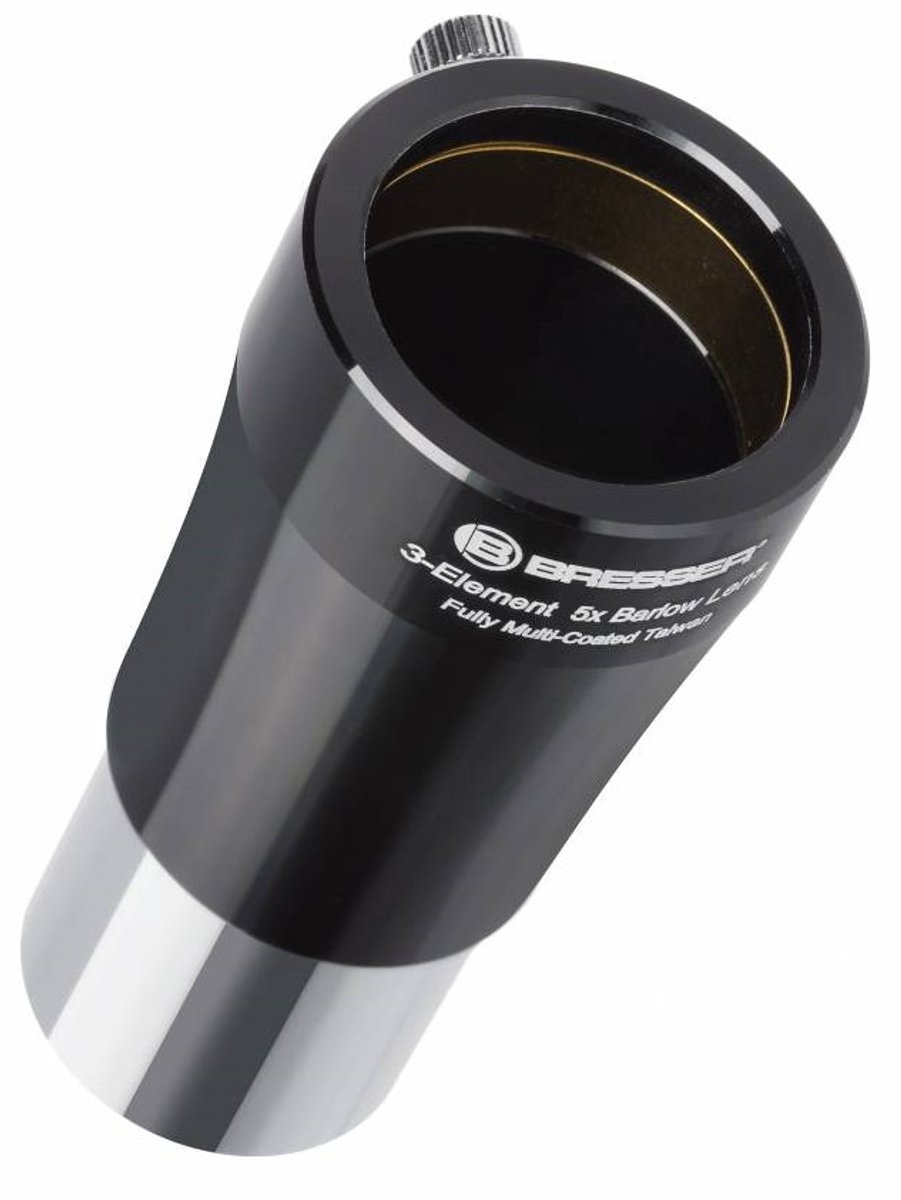 Bresser Telescoop - Barlowlens - 5x - 1,25 Inch - Aluminium - Zwart
