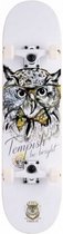 skateboard Golden Owl 31 x 8 inch hout wit/zwart