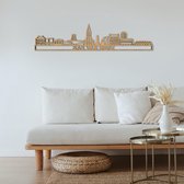 Skyline Sas Van Gent Eikenhout 165 Cm Wanddecoratie Voor Aan De Muur Met Tekst City Shapes