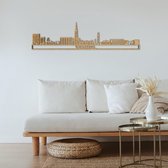 Skyline Veghel Eikenhout 130 Cm Wanddecoratie Voor Aan De Muur Met Tekst City Shapes