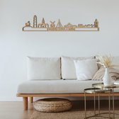 Skyline Terschelling Eikenhout 130 Cm Wanddecoratie Voor Aan De Muur Met Tekst City Shapes