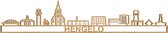 Skyline Hengelo Eikenhout 130 Cm Wanddecoratie Voor Aan De Muur Met Tekst City Shapes