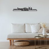 Skyline Willemstad Zwart Mdf 130 Cm Wanddecoratie Voor Aan De Muur Met Tekst City Shapes