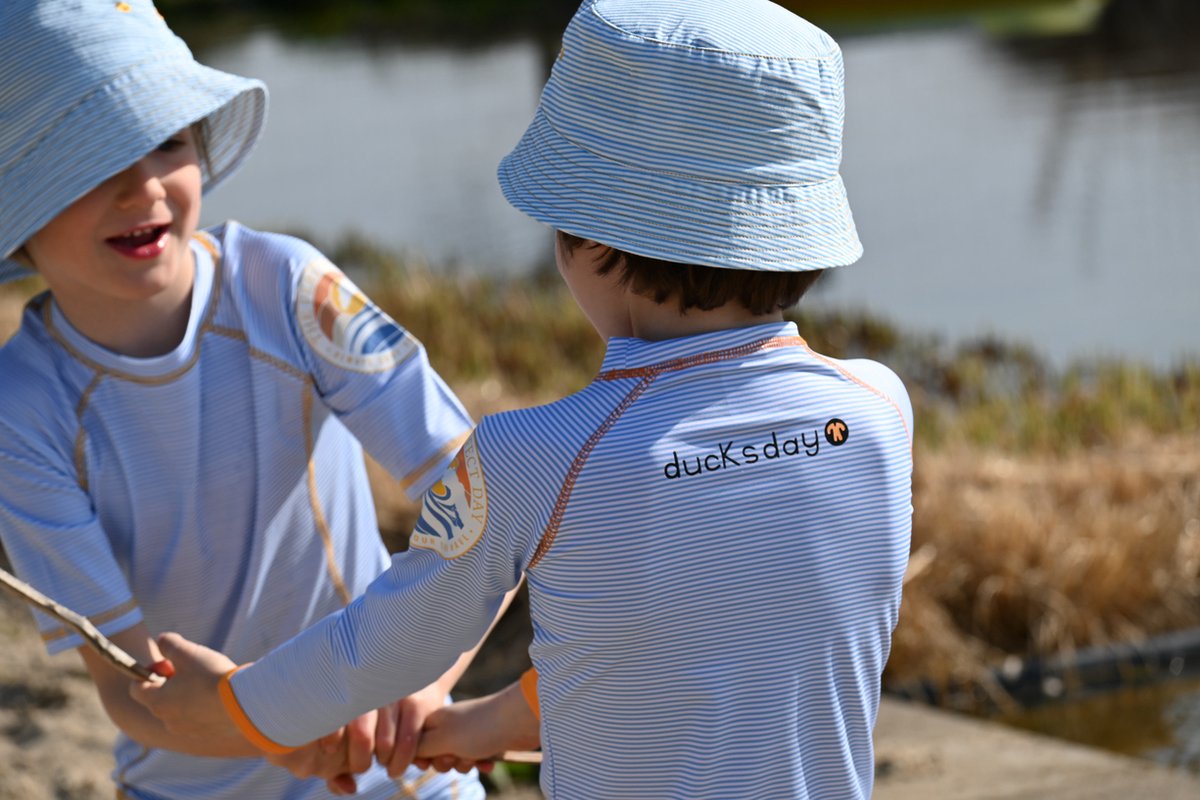 Ducksday - Zwemshirt - lange mouw - voor kinderen - unisex - True blue - 14 jaar - UV - UPF50+ — afbeelding 6