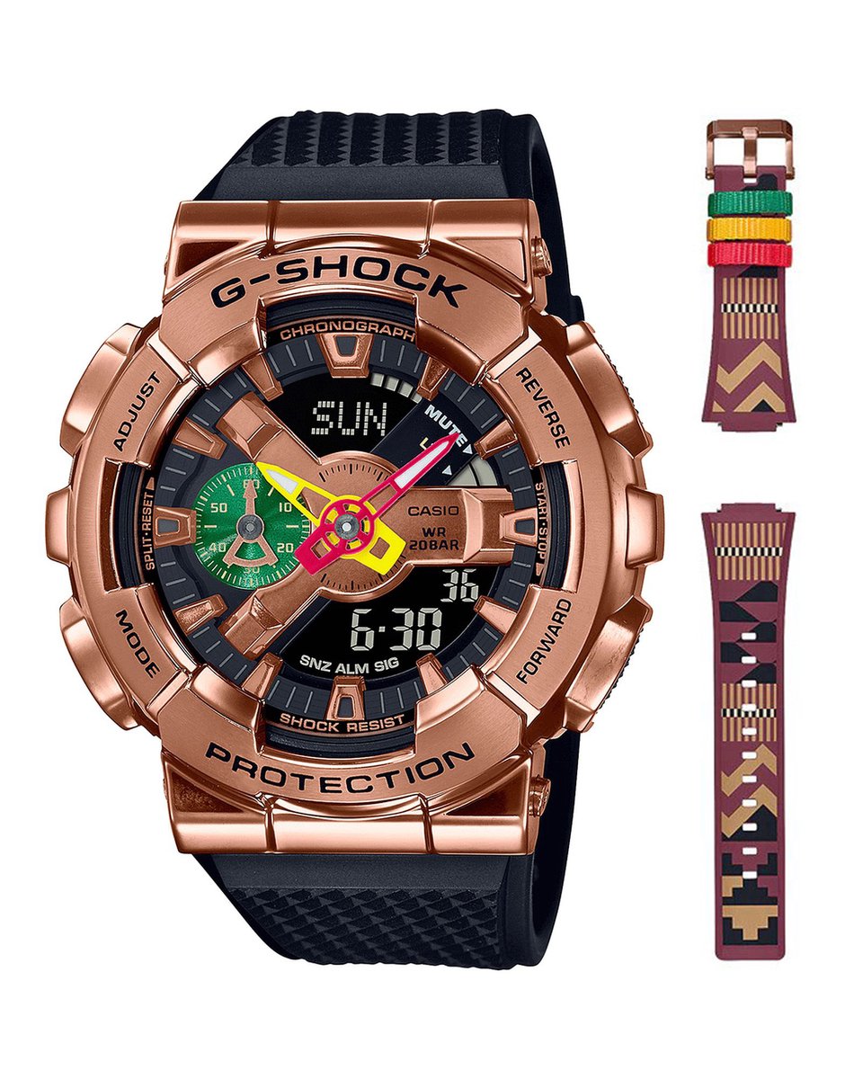 Casio G-Shock Rui Hachimura GM-110RH-1AER Horloge - Kunststof - Zwart - Ø 48 mm